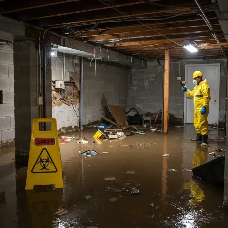 Flooded Basement Electrical Hazard in Prowers County, CO Property